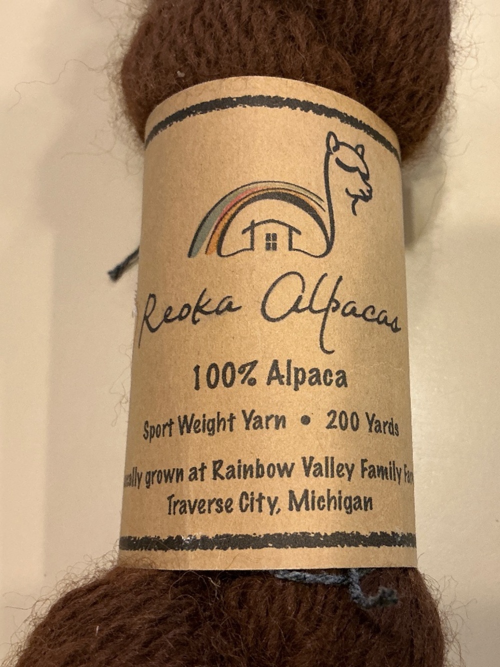 Reoka Alpacas sportweight yarn NWT